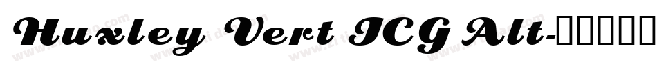 Huxley Vert ICG Alt字体转换